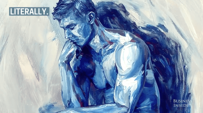 This artist paints humans in 2D