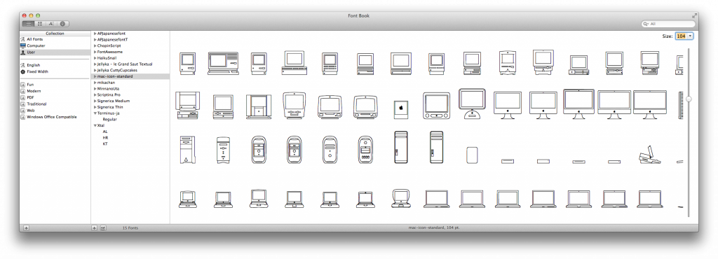 Apple 30years Mac Font