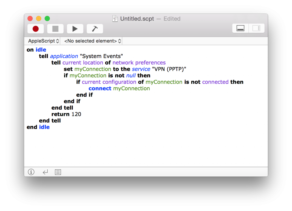 VPN-Script Editor